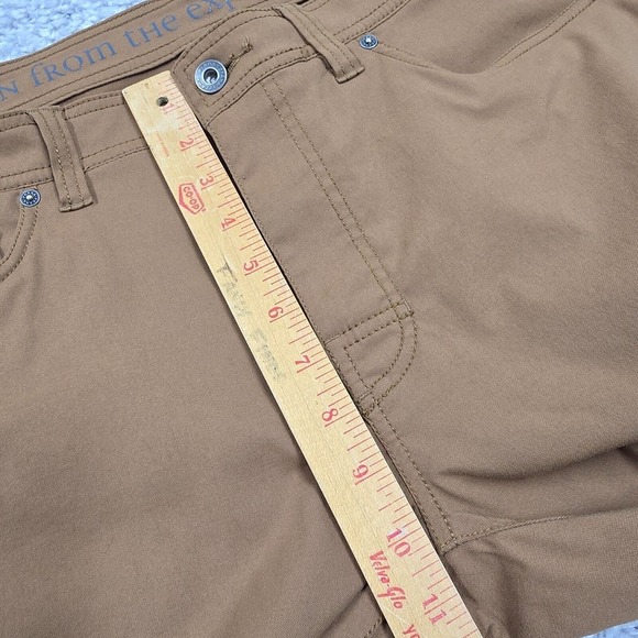 Prana Brion Pants Men 34 (Fits 34x31) Brown Slim‎ Straight Outdoors Hiking READ - Picture 12 of 15